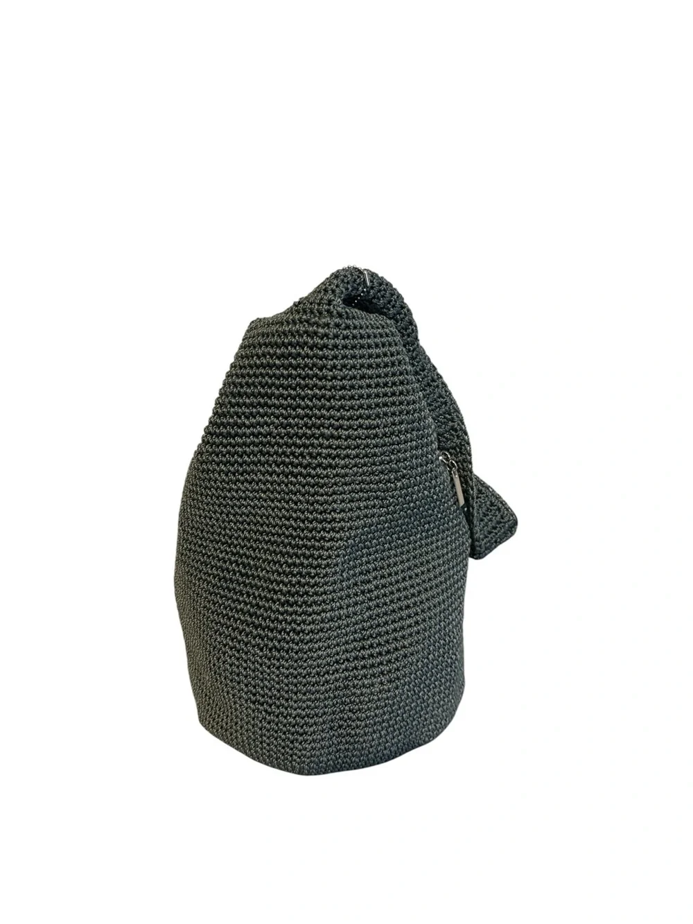 The Sak Hand Crocheted Hobo Shoulder Bag Slouchy Silhouette Olive Green